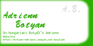 adrienn botyan business card